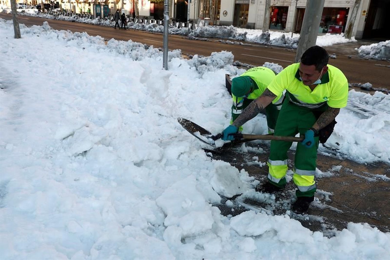 Crónica de una mañana bajo cero en Madrid