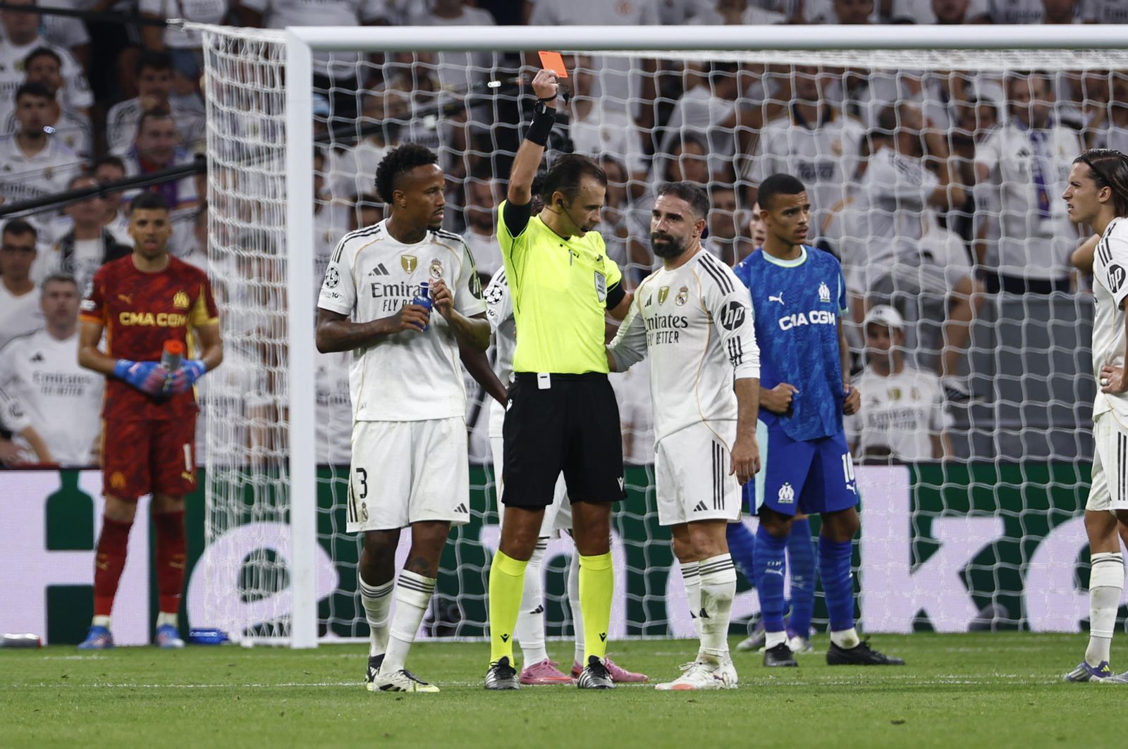 Carvajal ante el Olympique de Marsella
