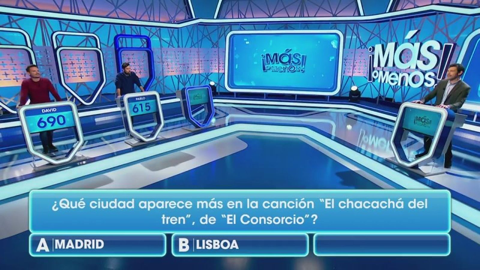 Quim Gutiérrez, Daniel Guzmán y Dani Rovira protagonistas de la semifinal de 'Más o menos'