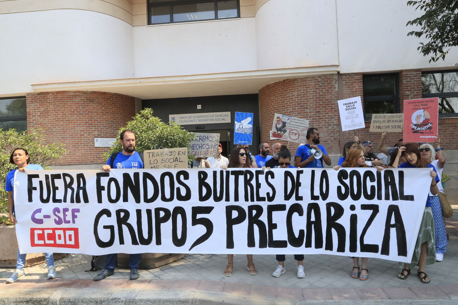 La mesa de diálogo por huelga de Grupo 5 se salda sin que acuda la empresa
