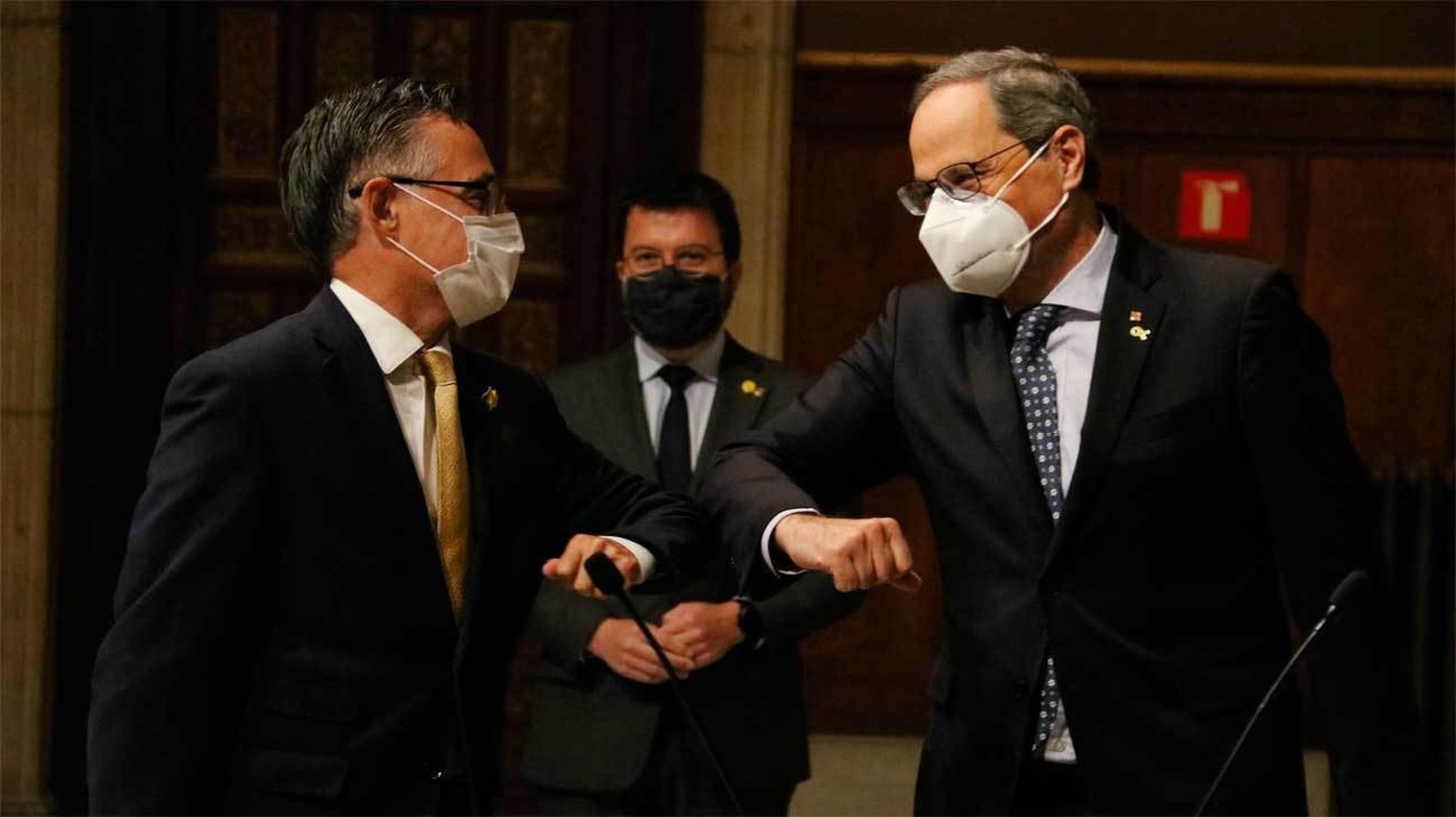 Ramón Tremosa con Quim Torra