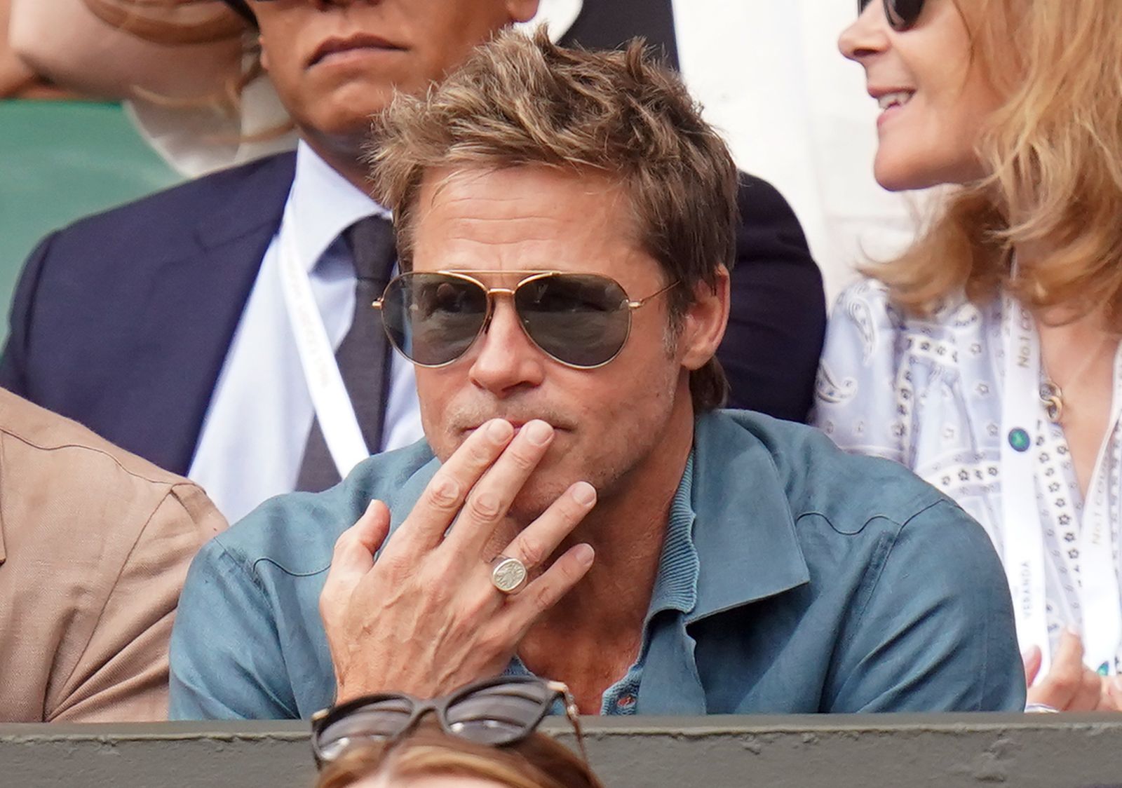 EuropaPress_5335760_16_july_2023_united_kingdom_london_american_actor_brad_pitt_watches_the