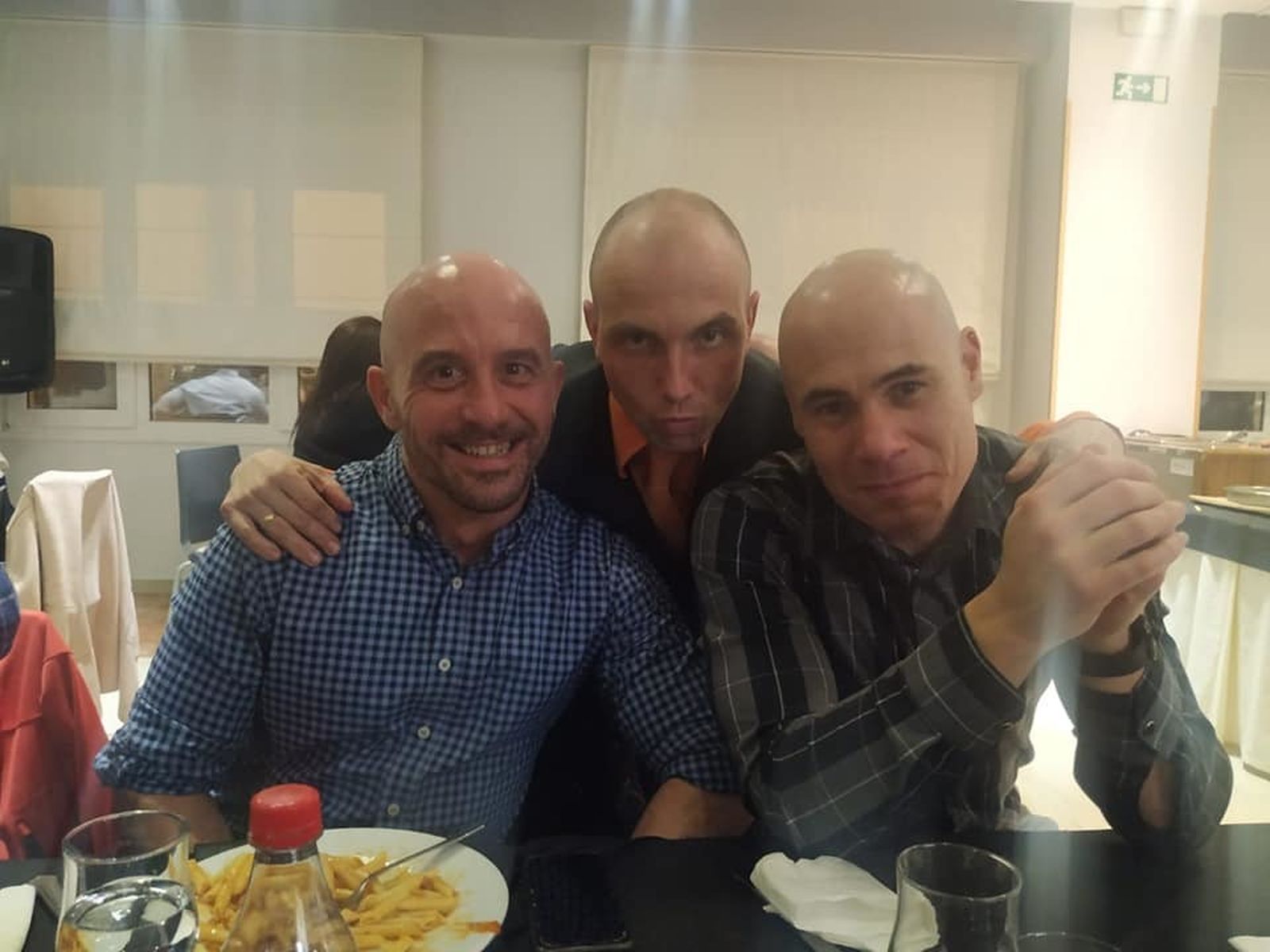 Jueces y miembros de la AECN durante la cena de gala del deporte