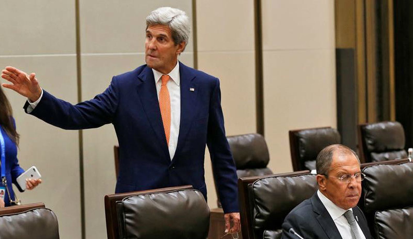 John Kerry y Sergei Lavrov