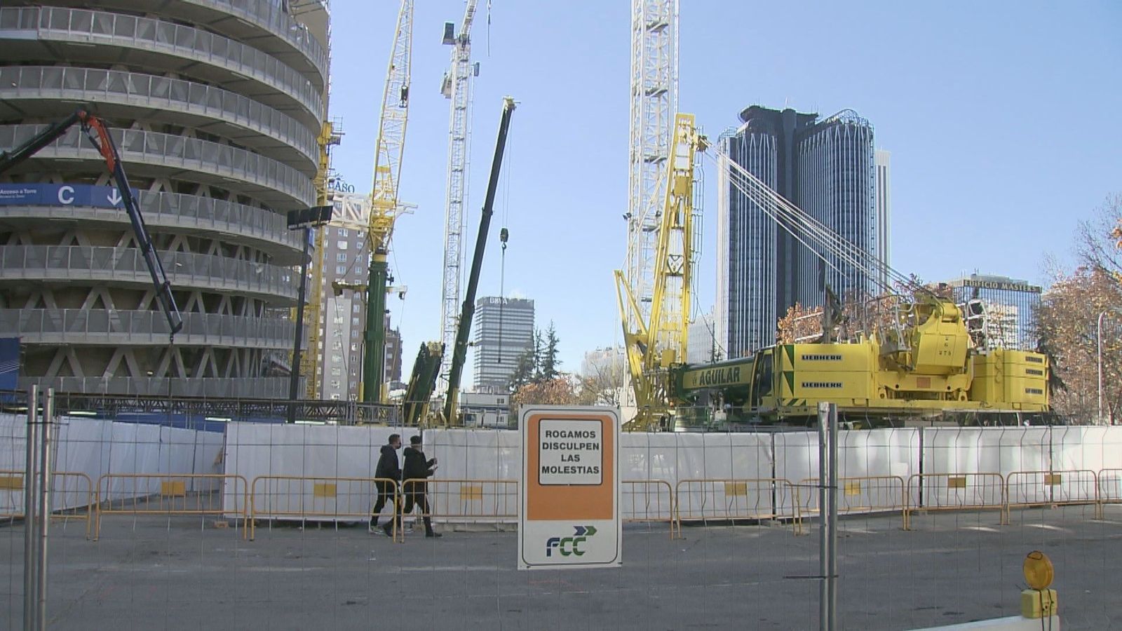Ratifican la paralización de los aparcamientos y obras aledañas al Santiago Bernabéu