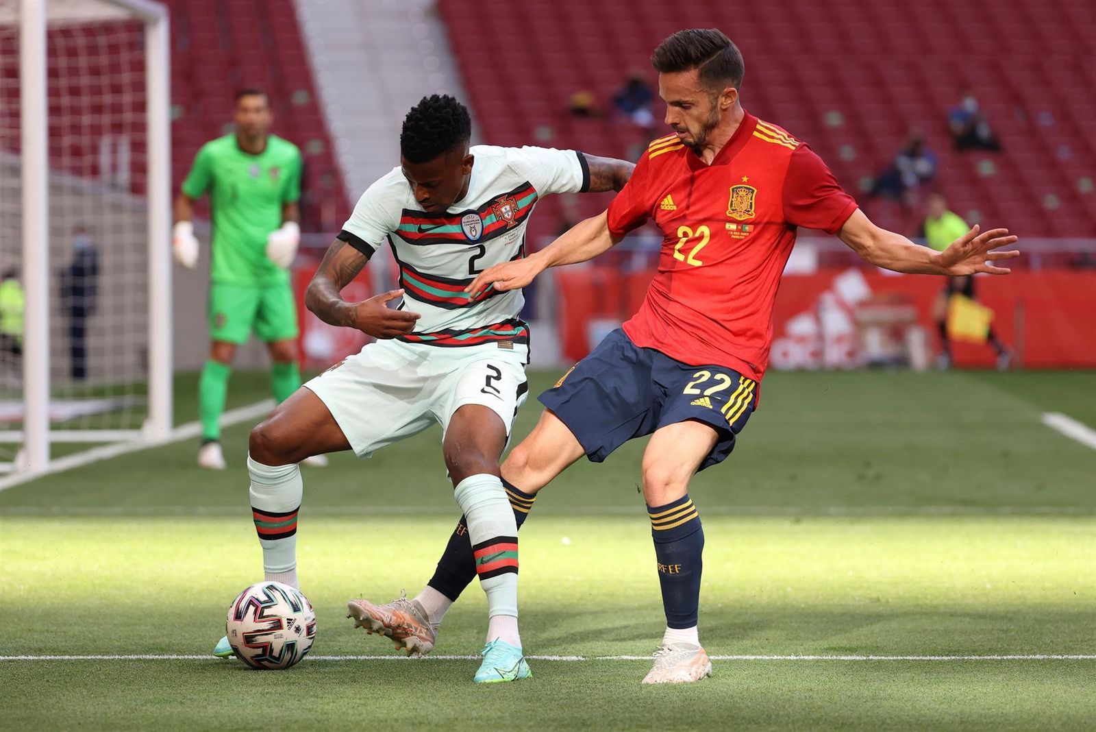 Pablo Sarabia ante Portugal