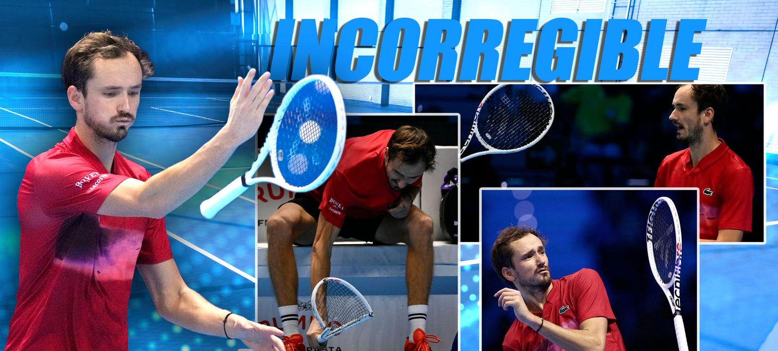 Medvedev pierde la cabeza en la ATP Finals