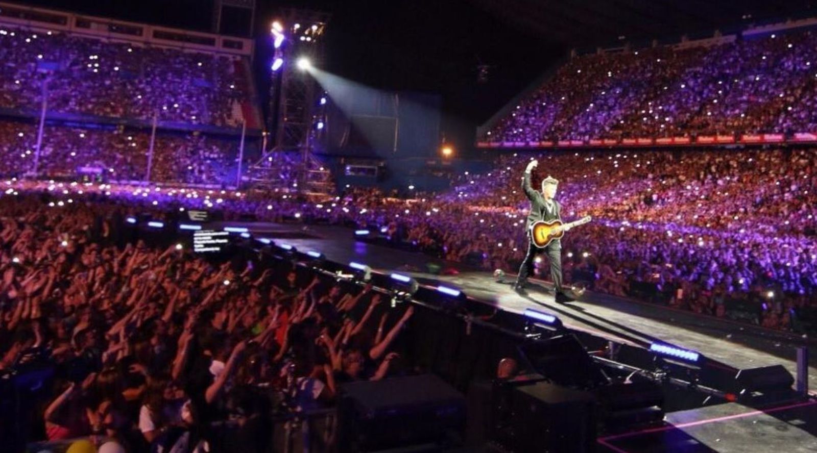 Imagen del último concierto celebrado en el Vicente Calderón el 24 de junio de 2017