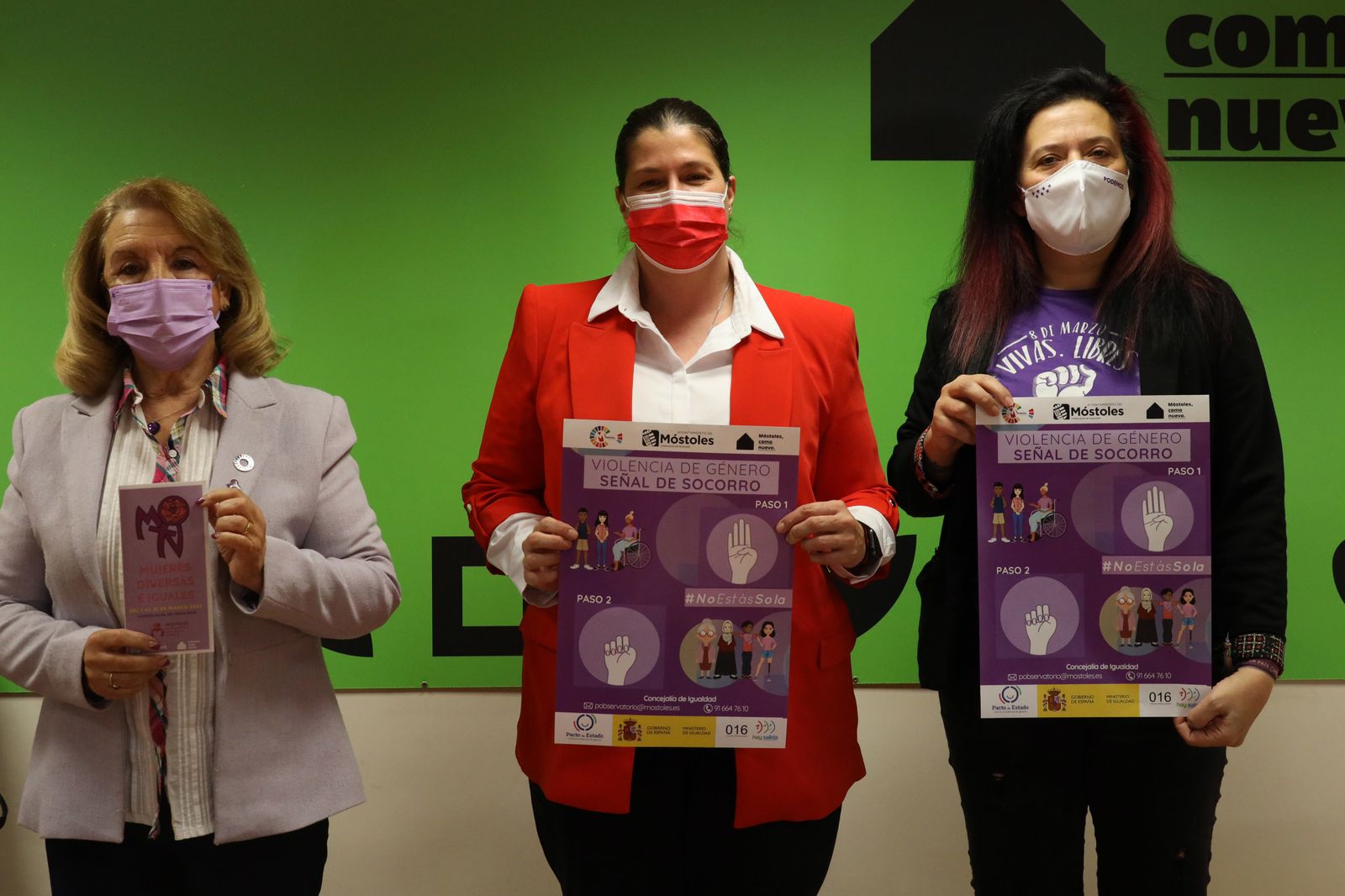 Presentación de la marcha feminista del 8-M de Móstoles