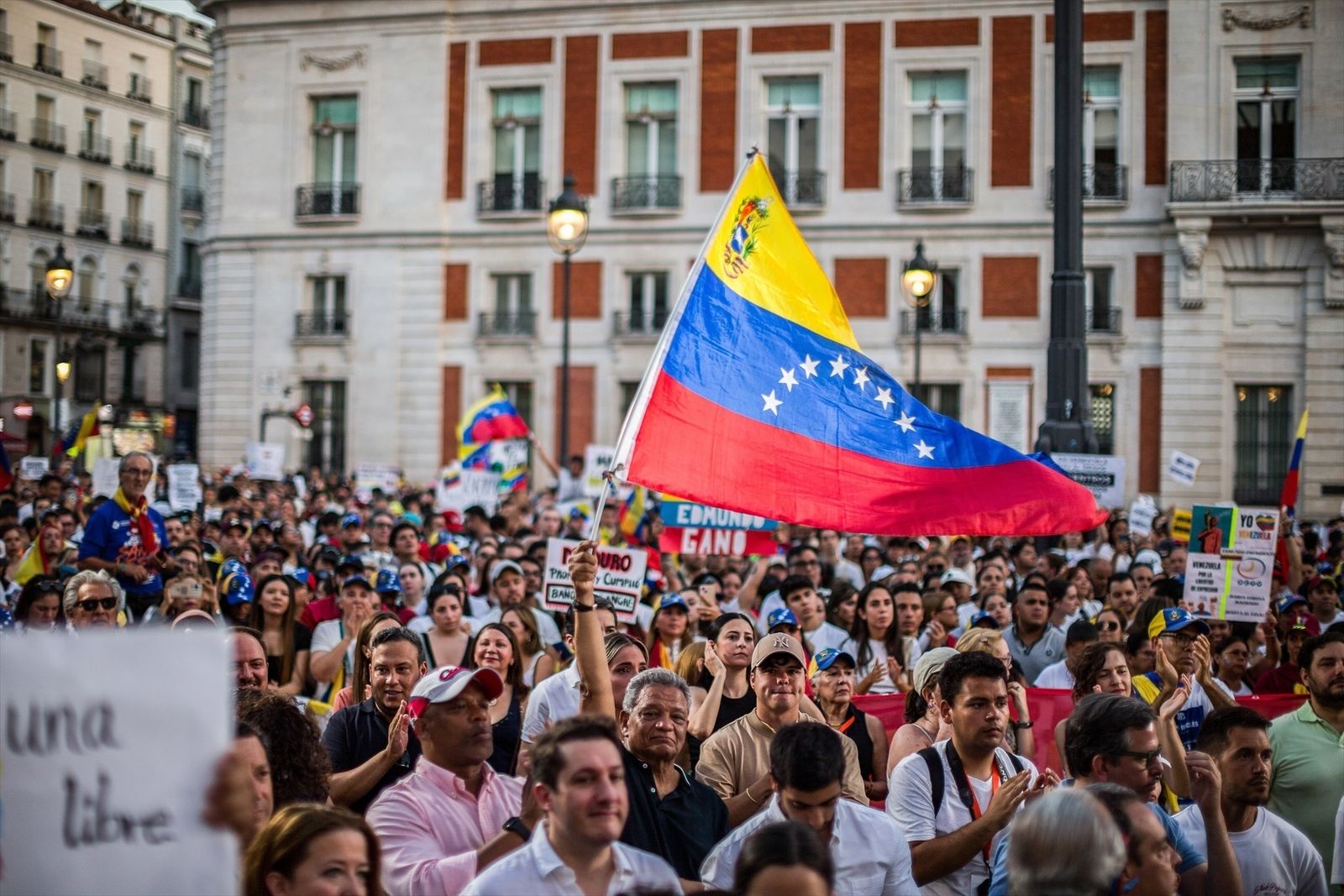 Previo de la manifestación en al Puerta del Sol