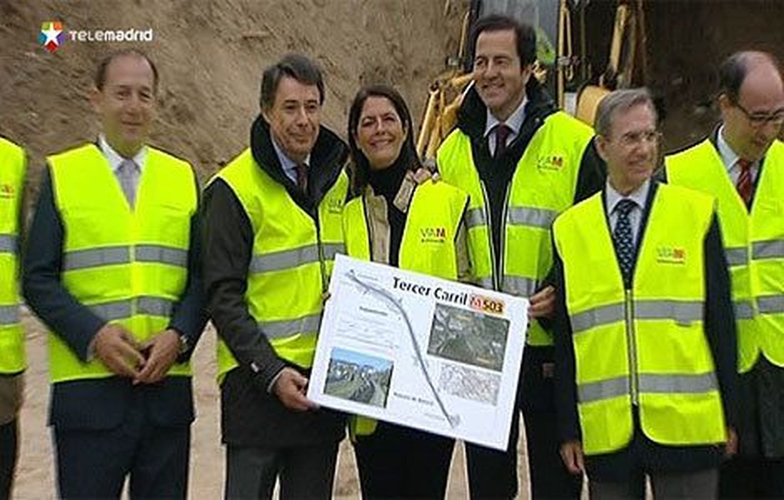 González visita las obras de duplicación de la carretera M-509