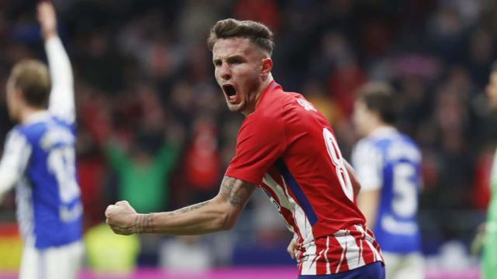 Saúl ante la Real Sociedad