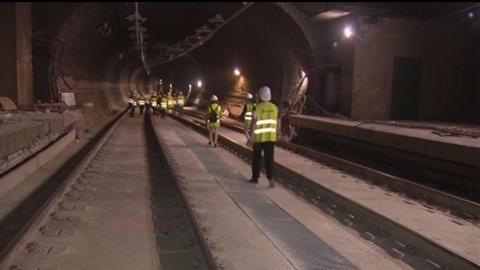 El túnel de Recoletos durante las obras de reforma
