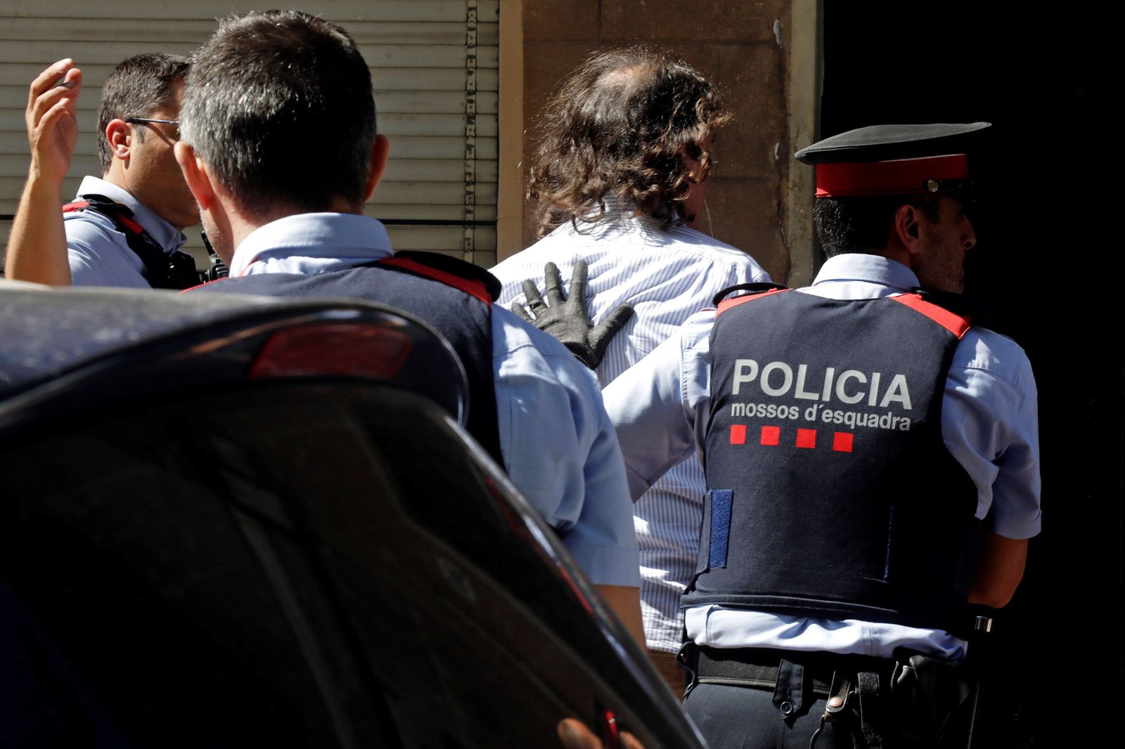 Los Mossos d'Esquadra trasladan al hombre detenido por su supuesta relación con la desaparición de Mónica Borrás