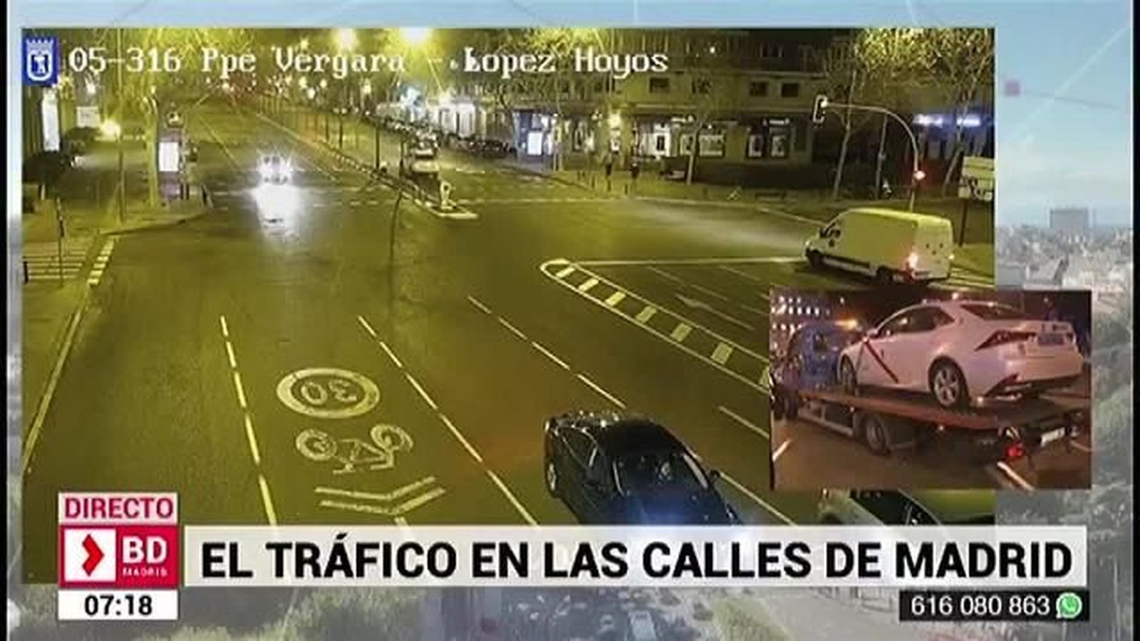 El tráfico en las calles de Madrid