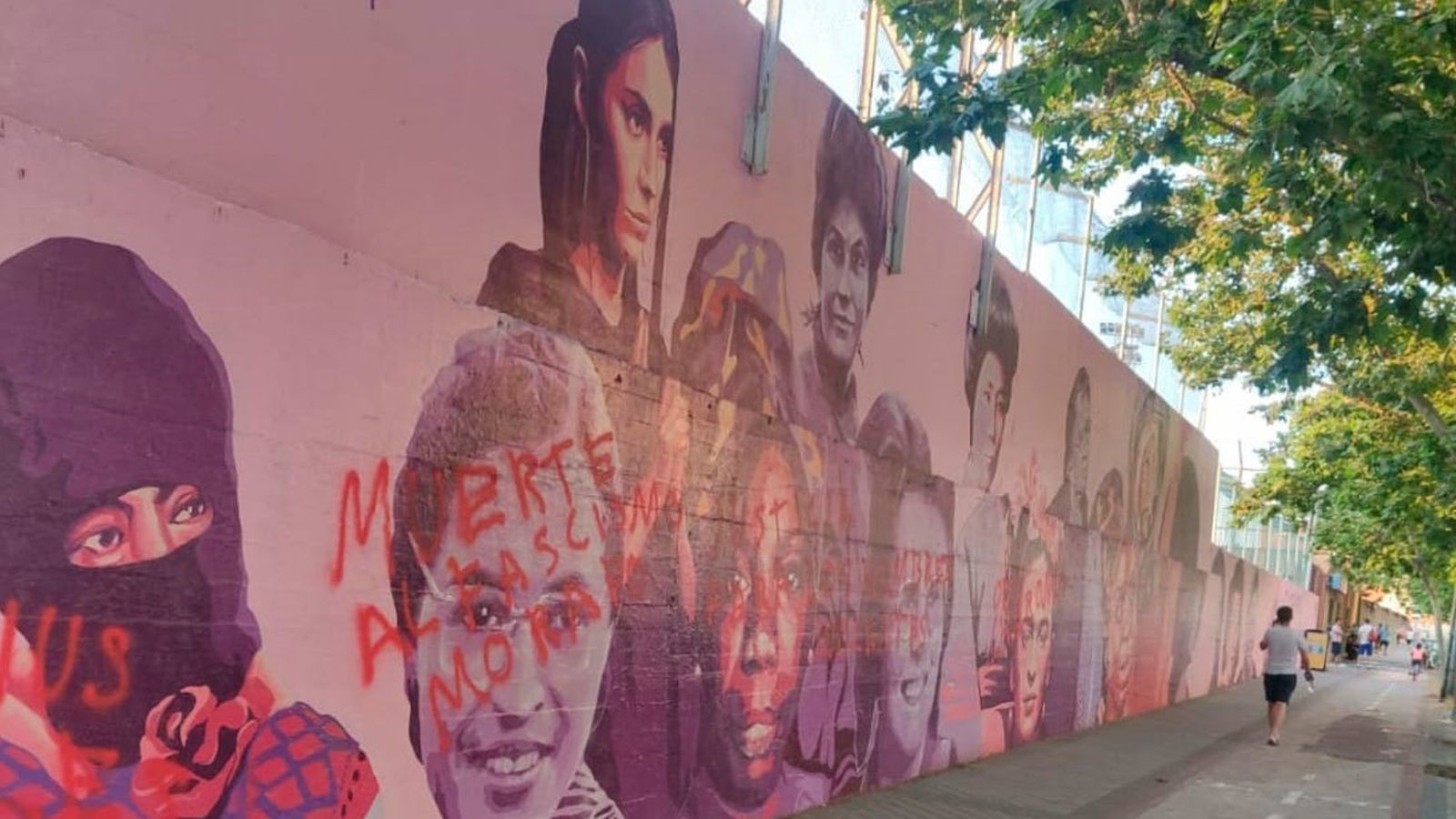 Vandalizan de nuevo el mural feminista de Ciudad Lineal
