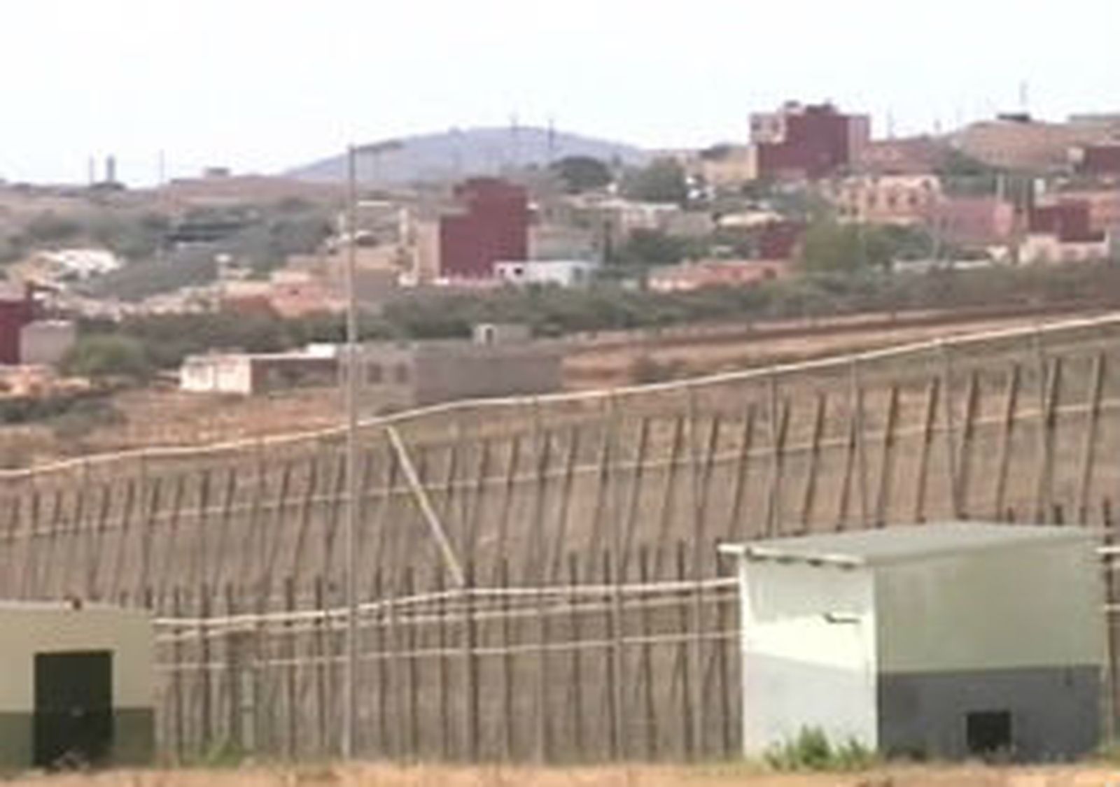 Valla frontera de Melilla