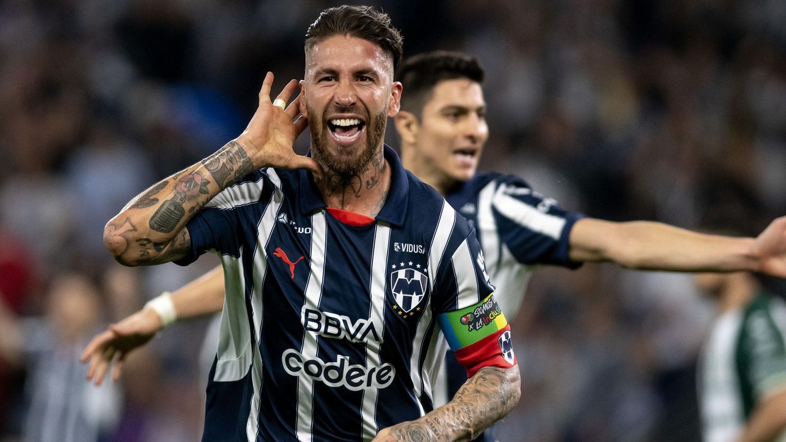 Sergio Ramos anota su primer gol con los Rayados del Monterrey