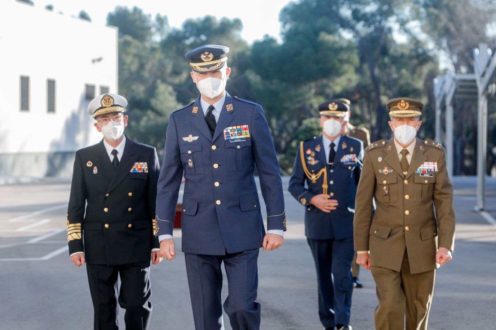 El rey Felipe VI visita el Centro de Inteligencia Militar, en Pozuelo de Alarcón