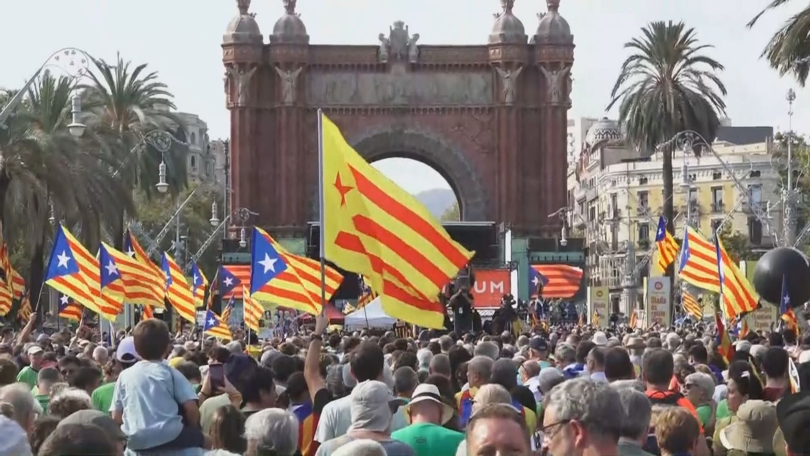 La Diada menos concurrida