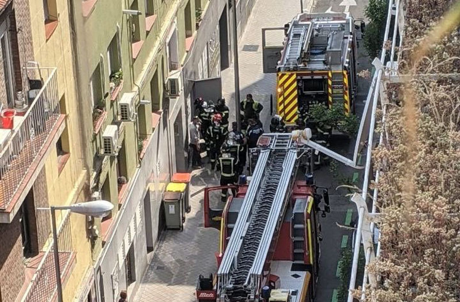Incendio en la calle Canillas