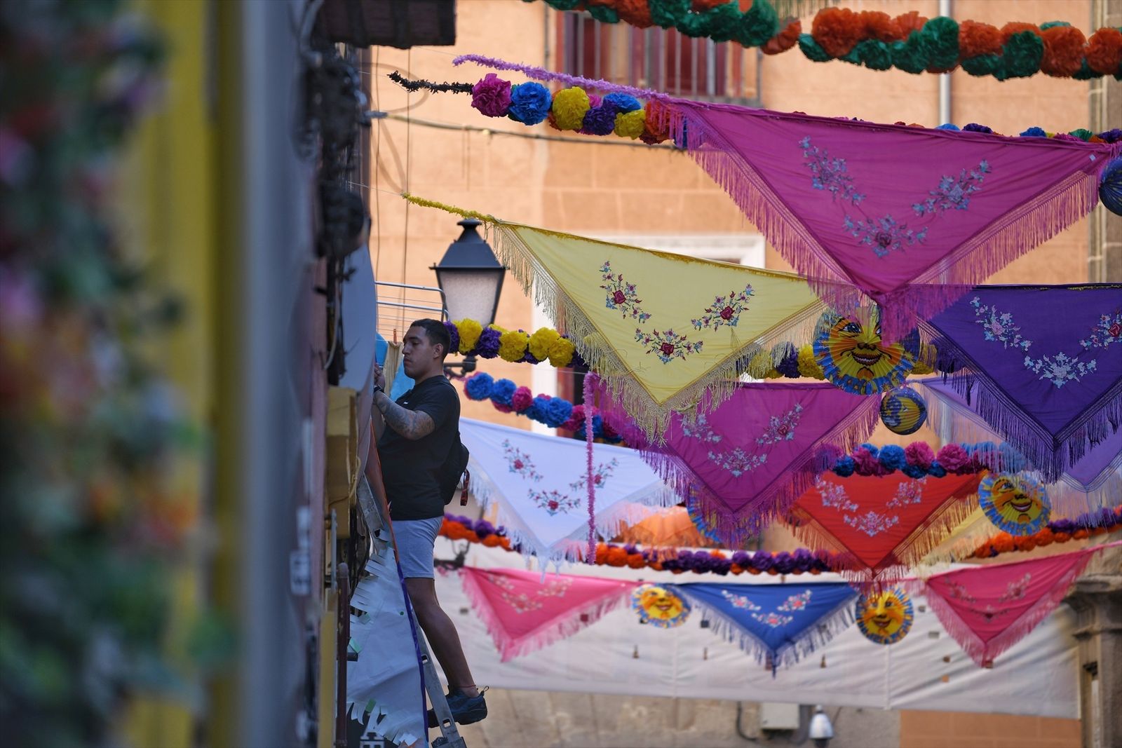 Una de las calles que ha vivido estos días las fiestas