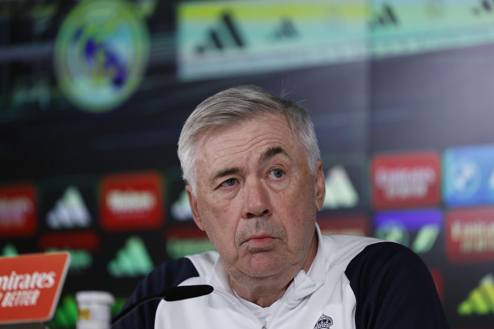 Caro Ancelotti en rueda de prensa