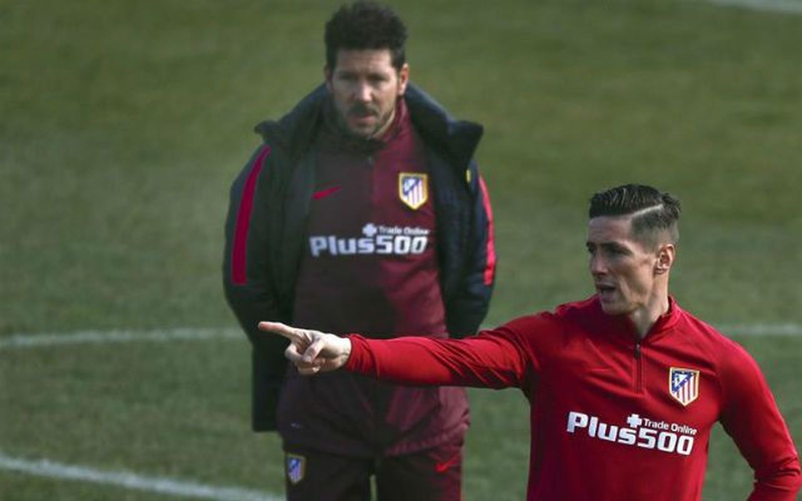 Simeone ensaya con Fernando Torres para recibir al Celta
