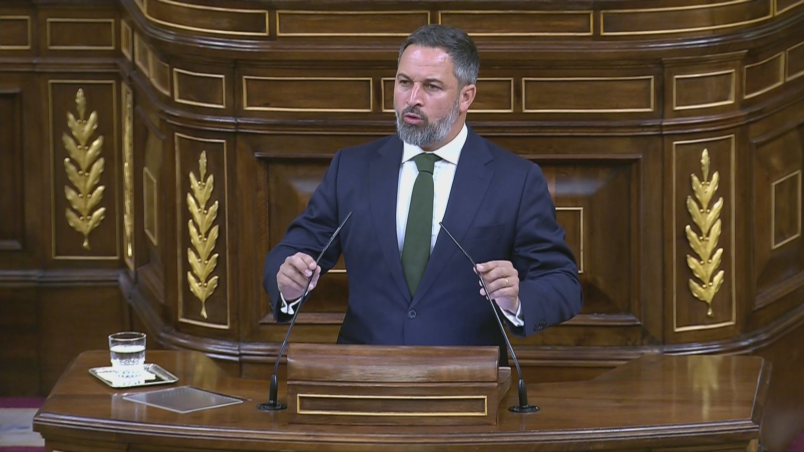 El líder de Vox, Santiago Abascal