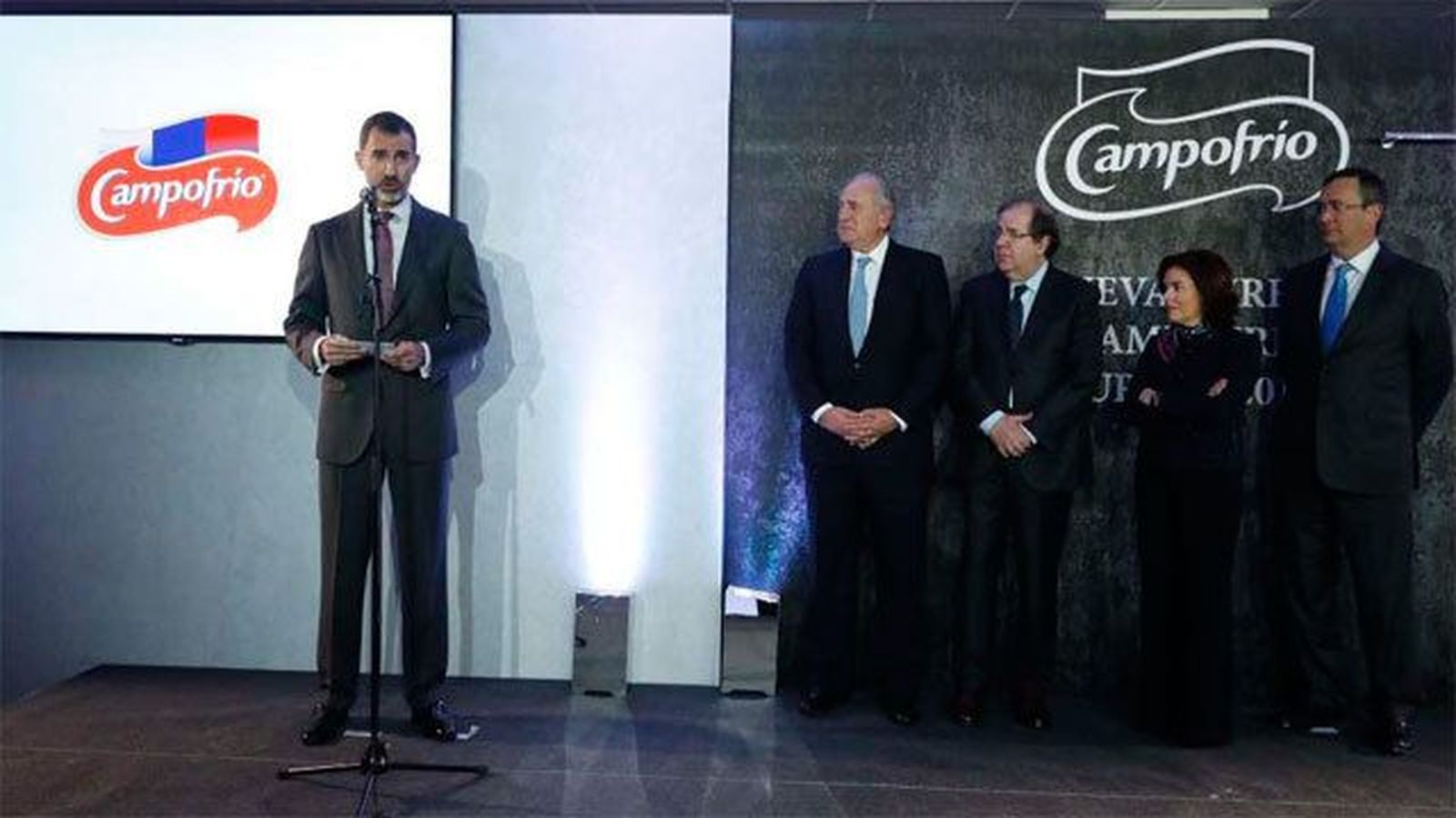 Felipe VI elogia a los trabajadores de Campofrío y  la "determinación" de la empresa