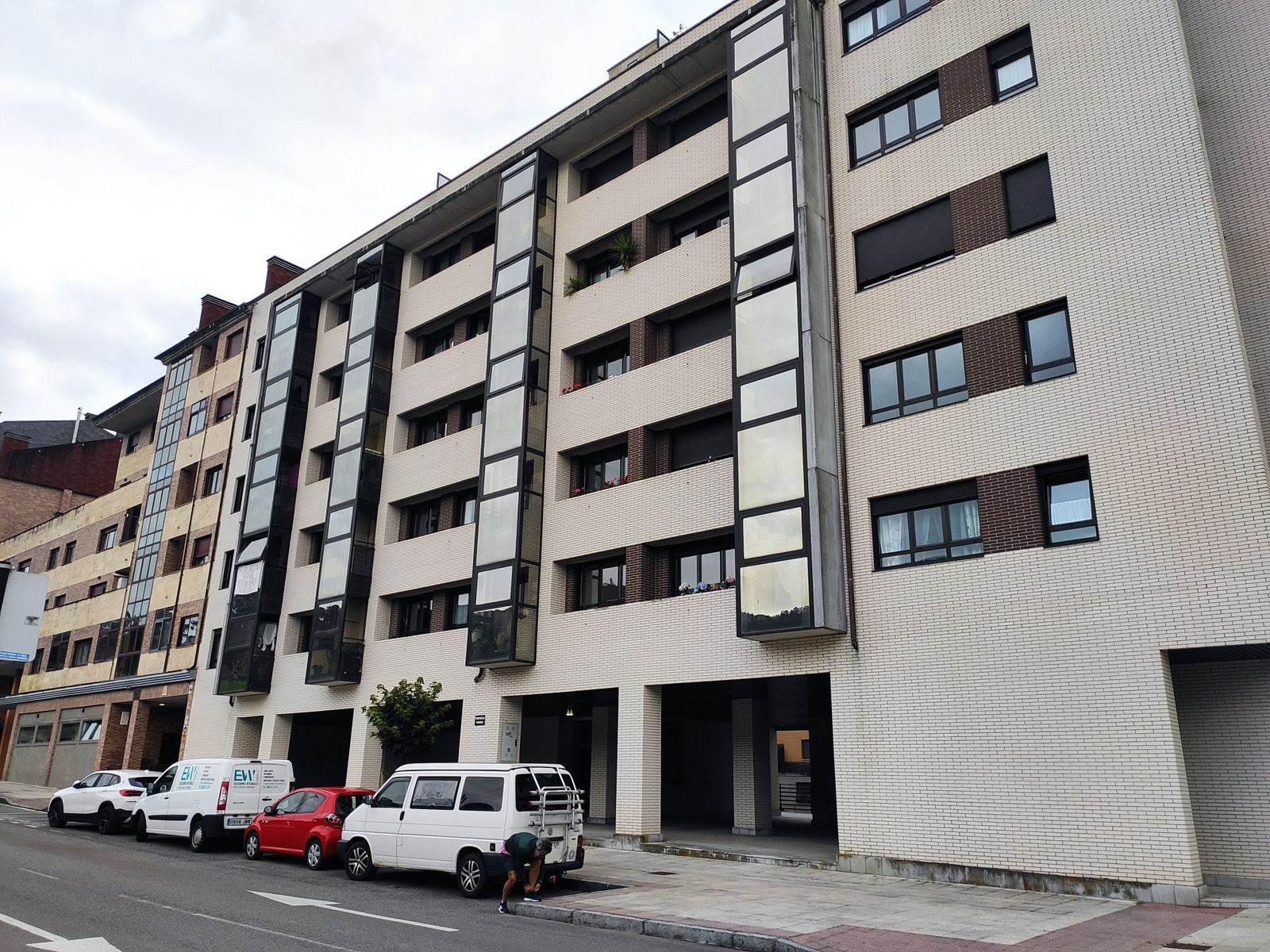 Un bloque de viviendas de Oviedo
