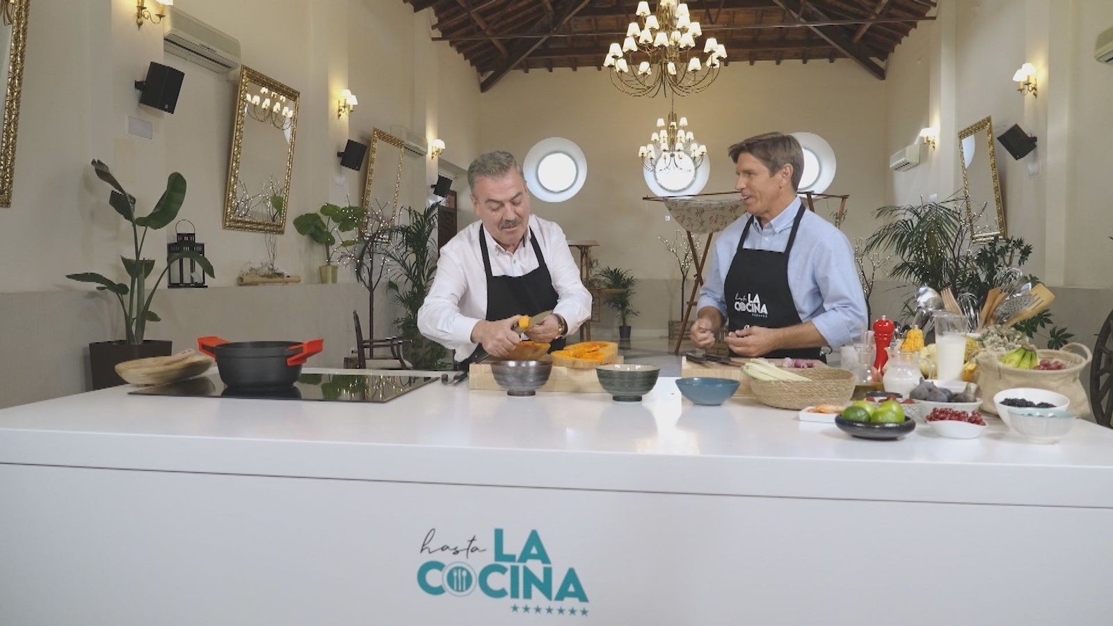 Hasta la cocina: Crema de calabaza y sinfonía de frutos rojos