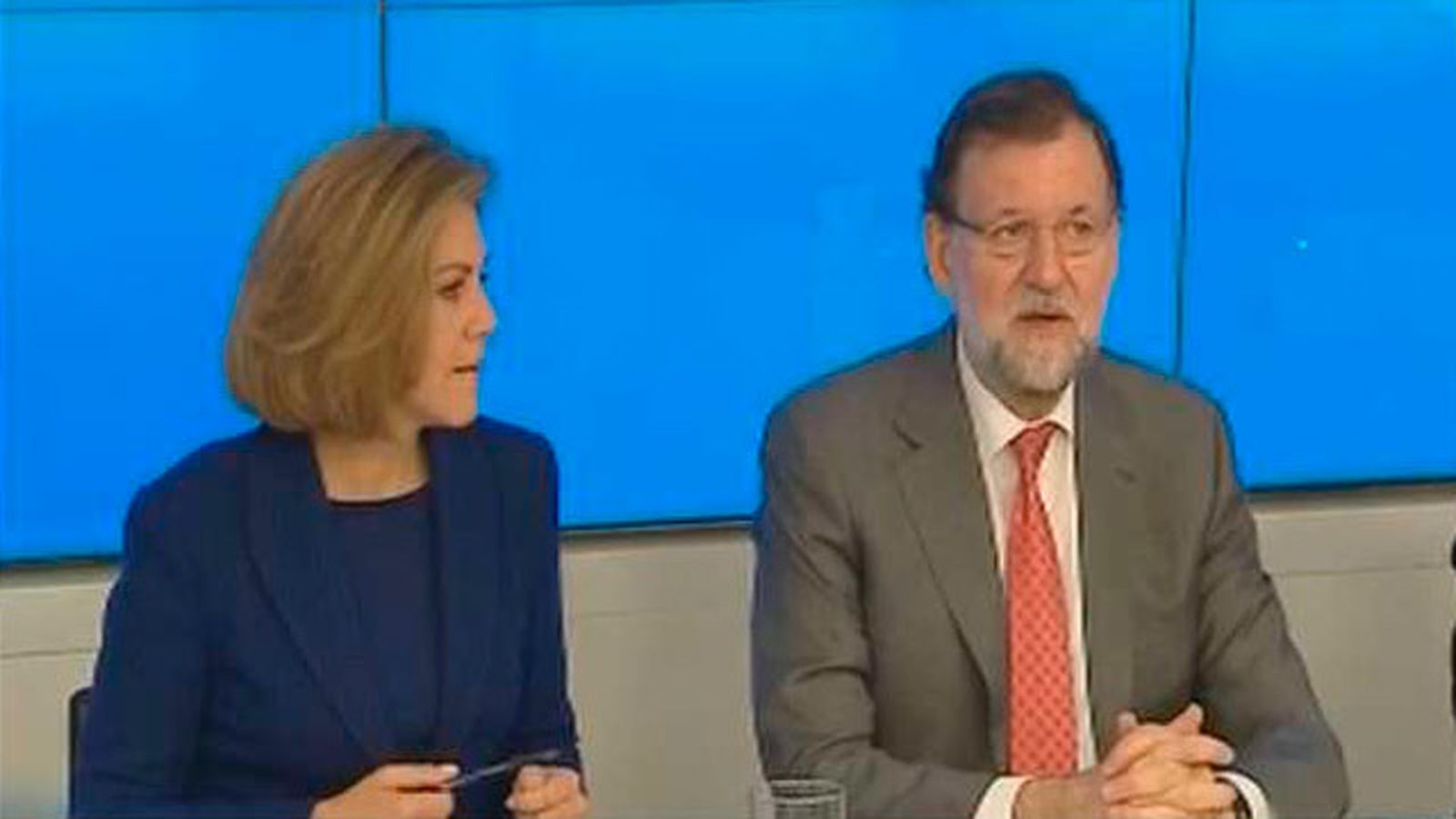 Cospedal y Mariano rajoy en el Comité Ejecutivo del PP
