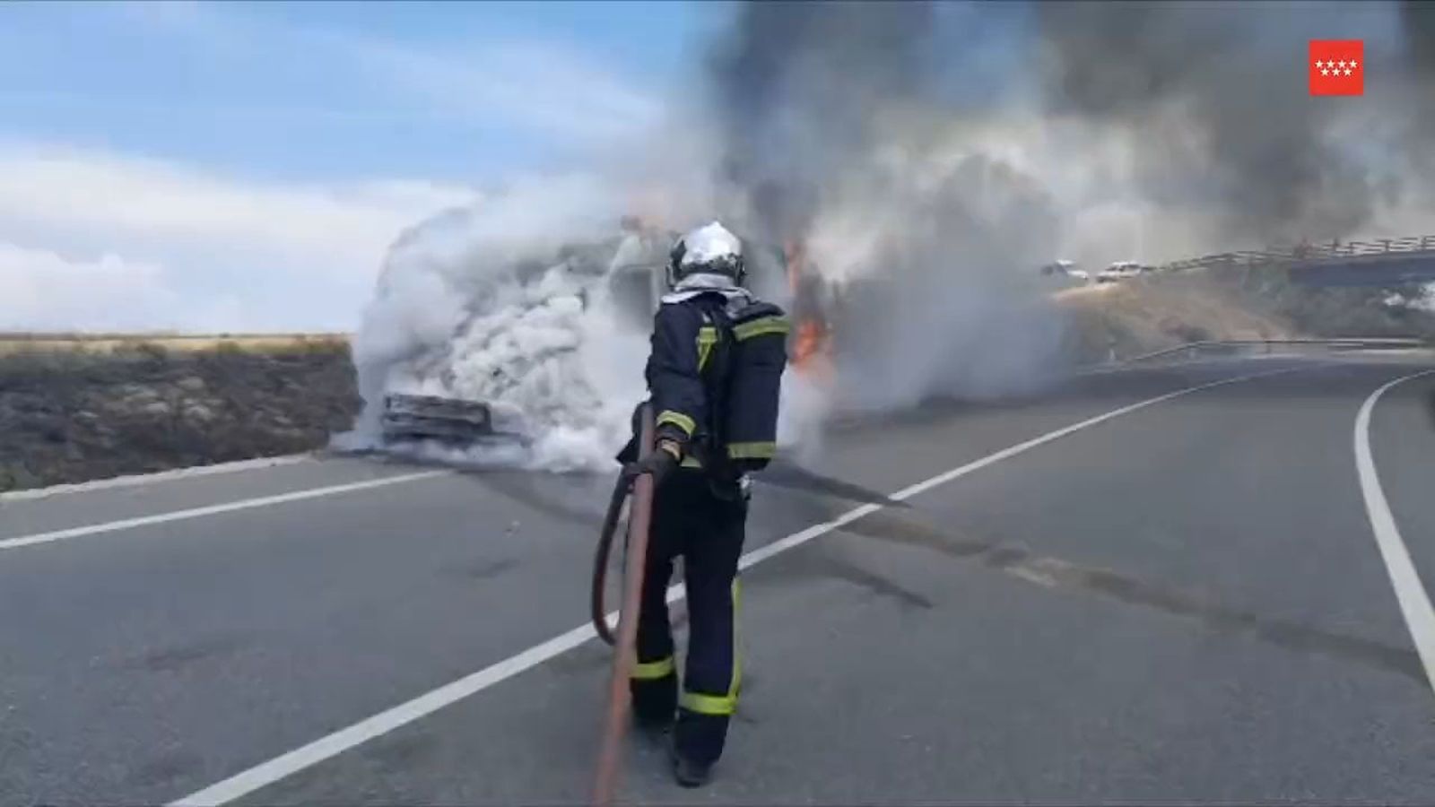 Incendio coche Navalcarnero