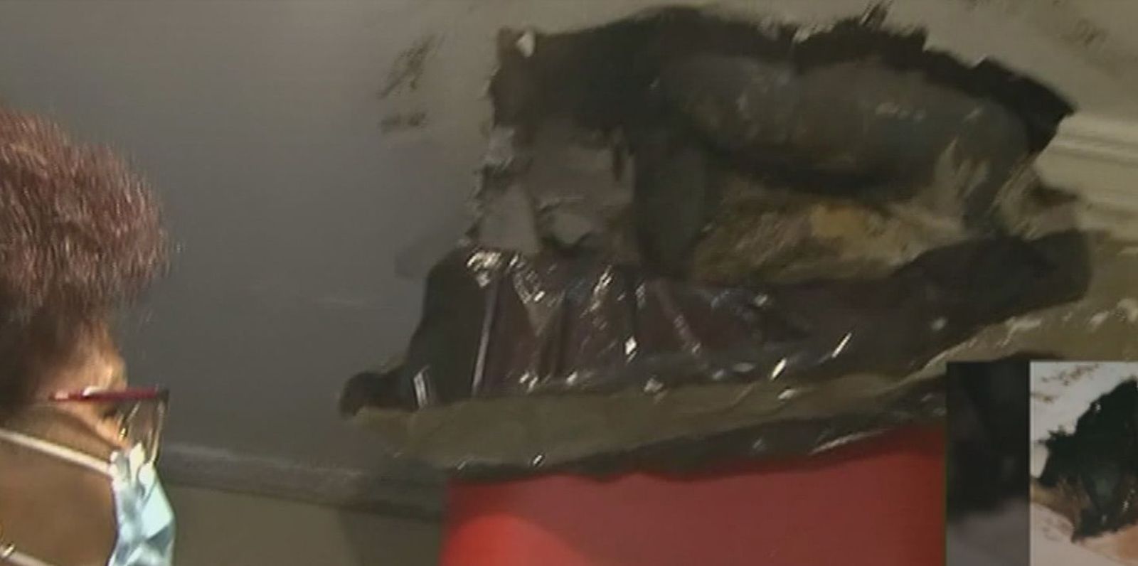 Un año cayéndole heces por un agujero en el techo del baño que no arreglan por un conflicto entre seguros