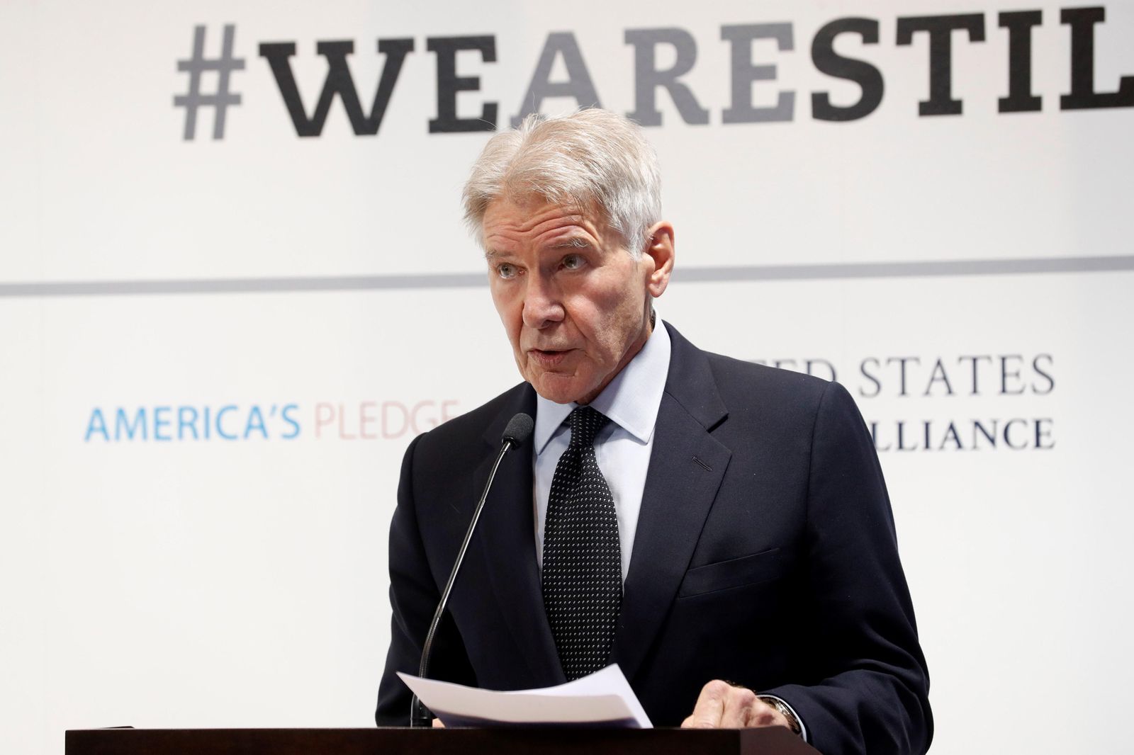 Harrison Ford reprocha a Trump en Madrid su "falta de valentía"  en materia climática