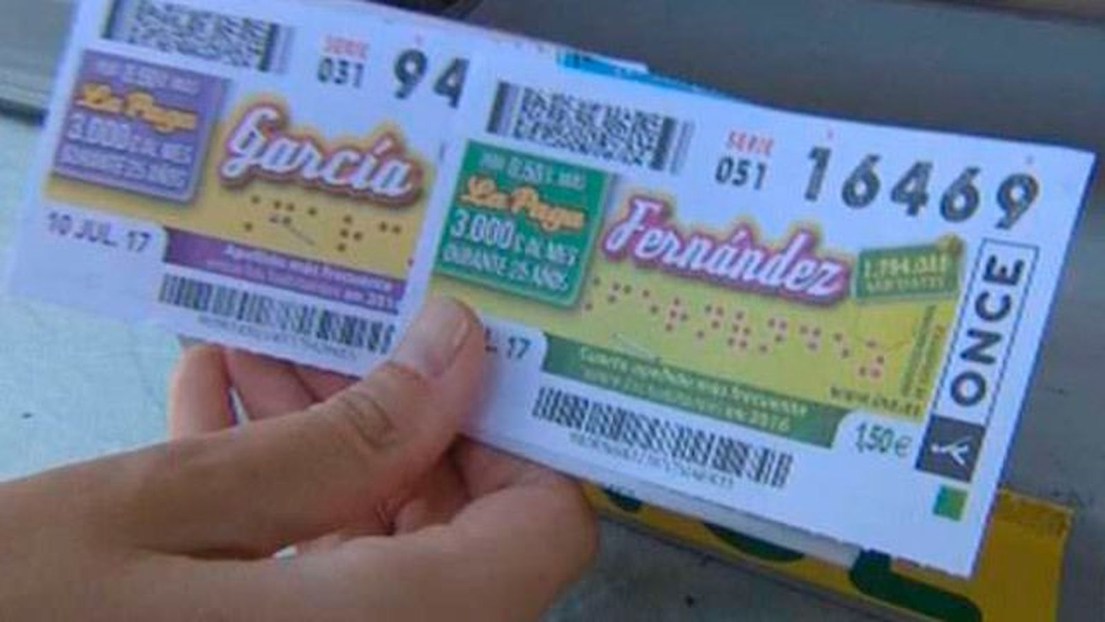 La ONCE lanza 22 millones de cupones con los 4 apellidos más habituales en España