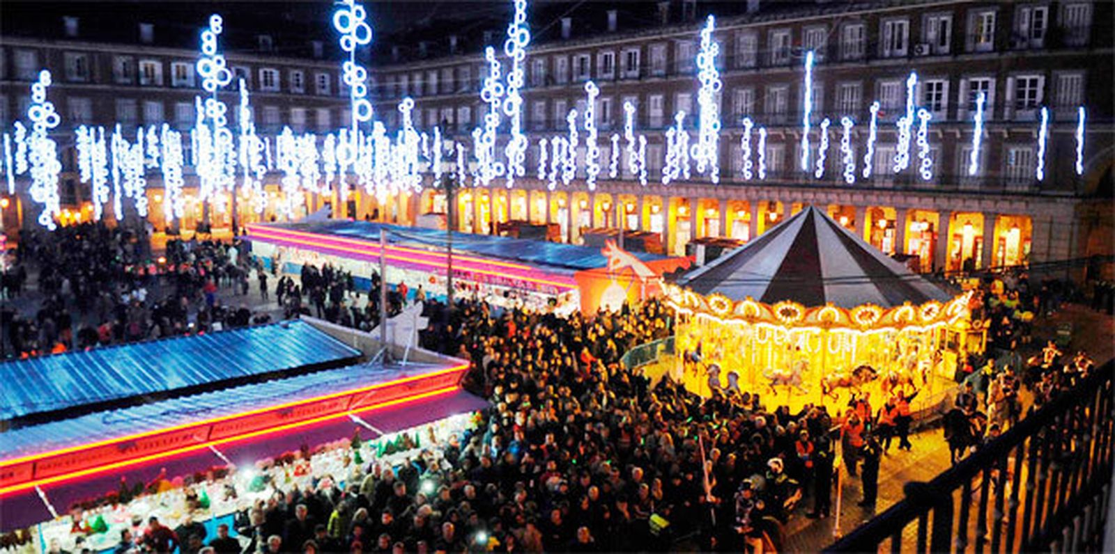 La Plaza Mayor durante la navidad 2013