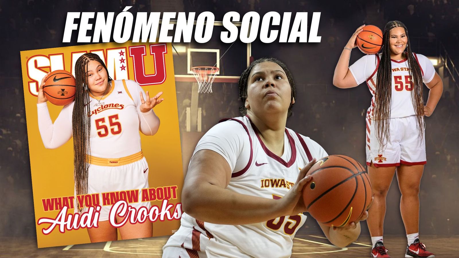 Lady Shaq es una fuerza que arrasa en el baloncesto de la NCAA