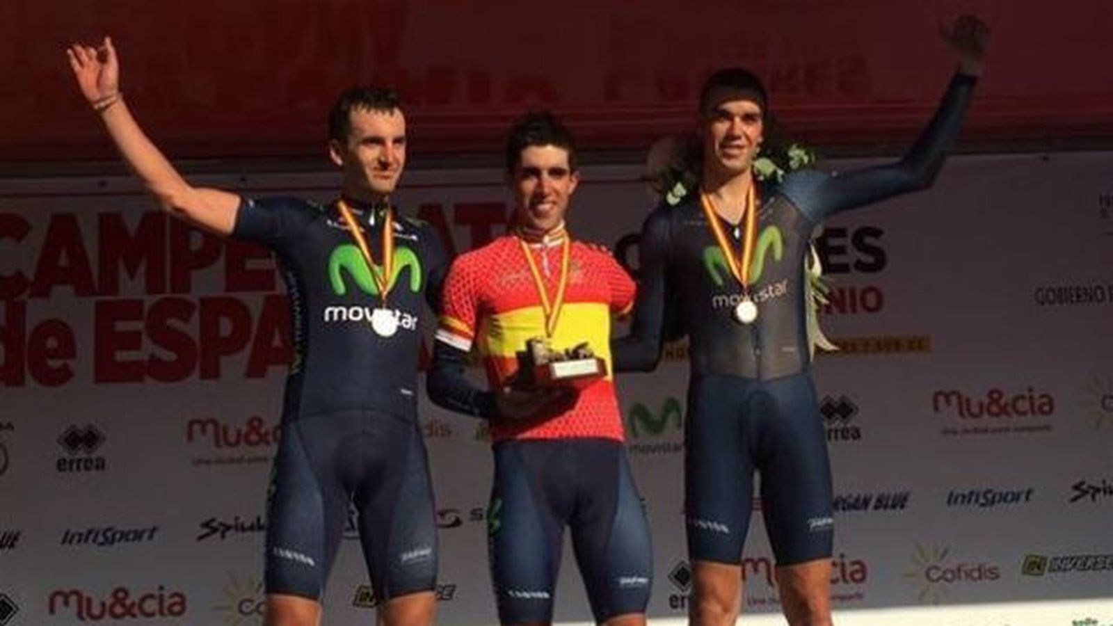 Podio Campeonato de España contrarreloj