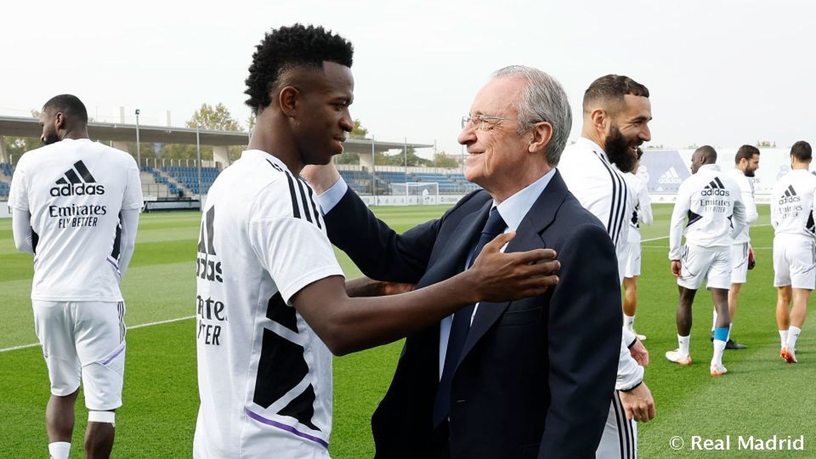 Vinicius y Florentino Pérez