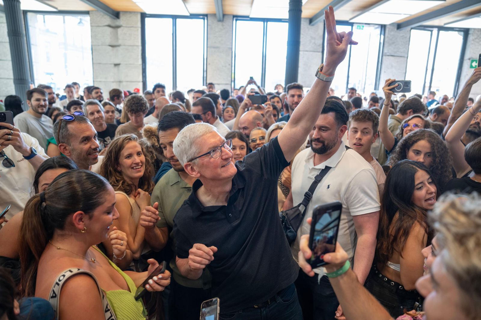 Tim Cook de turismo en Madrid