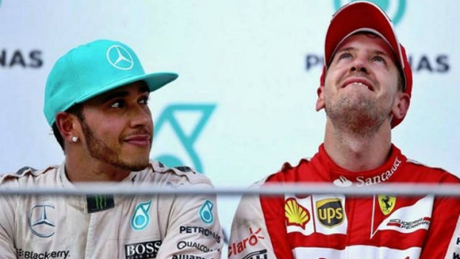 Hamilton y Vettel