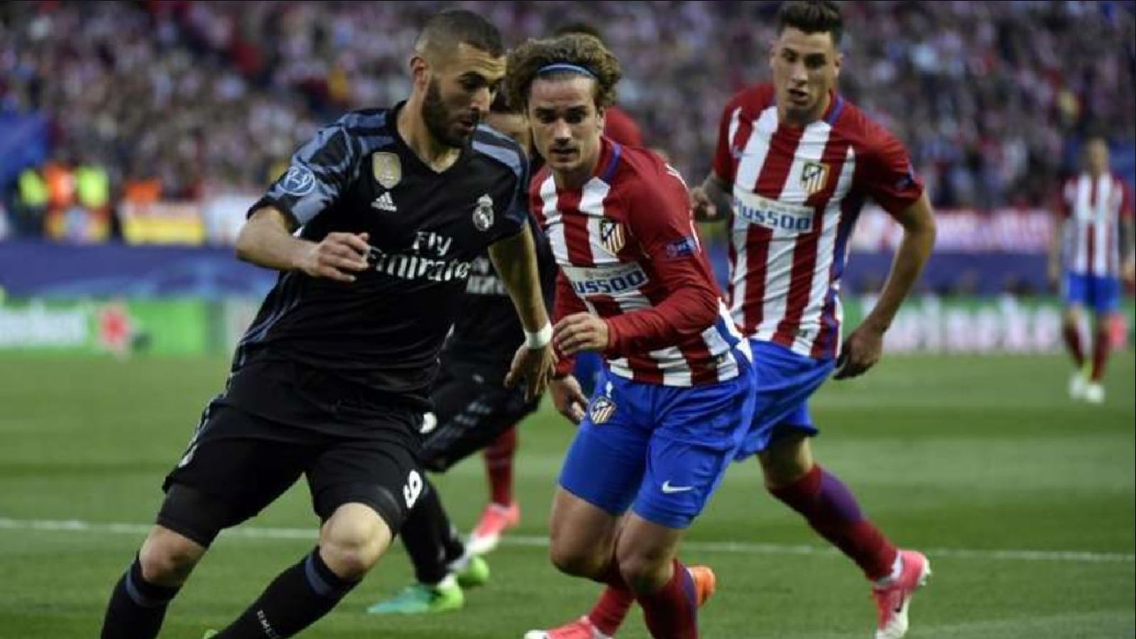 Benzema y Griezman en 2017