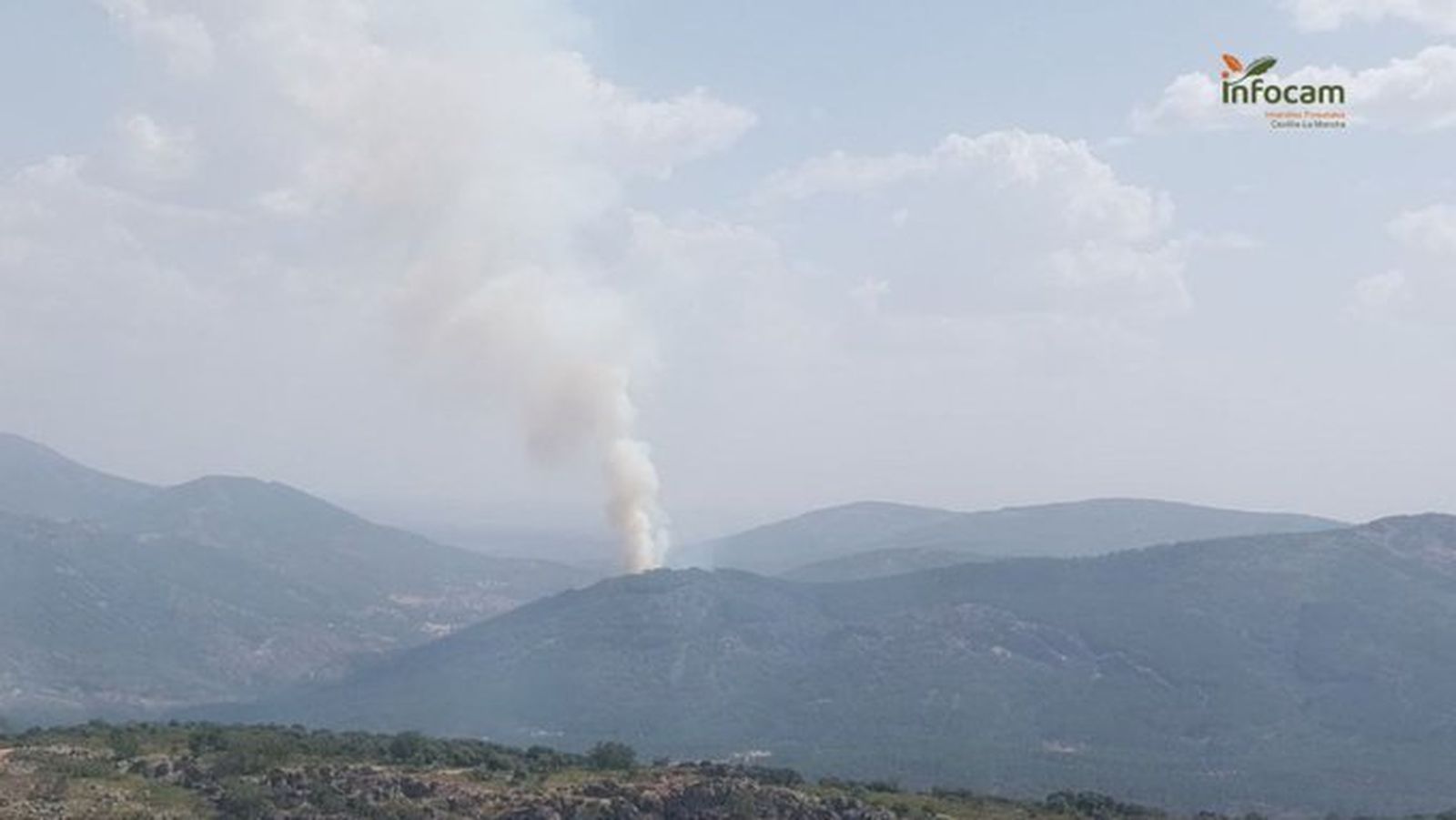 Incendio en Los  Navalucillos, en Toledo