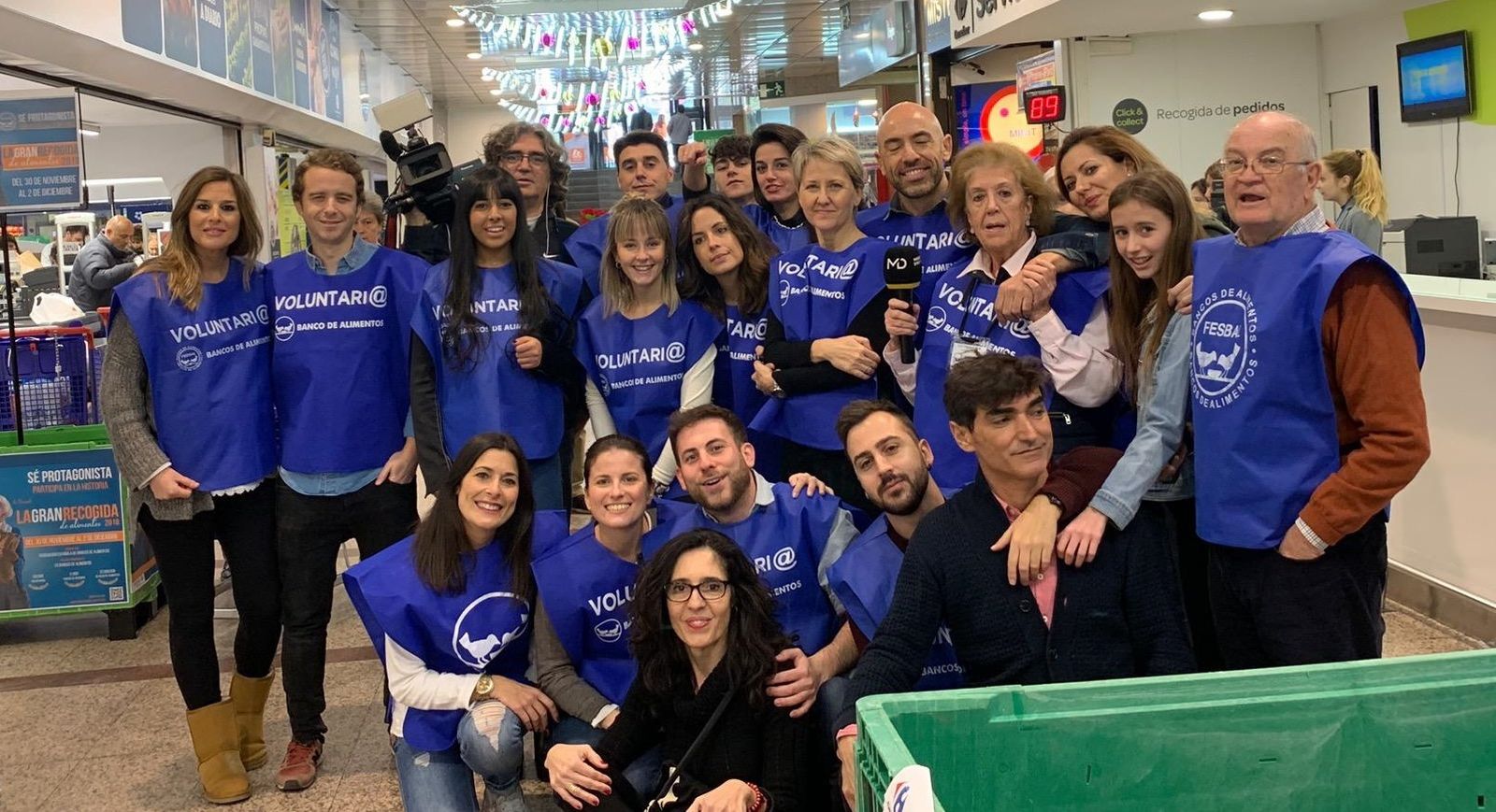 El equipo de ‘Madrid Directo’ recoge 7.680 kilos de alimentos en la ‘Gran recogida’ del Banco de Alimentos