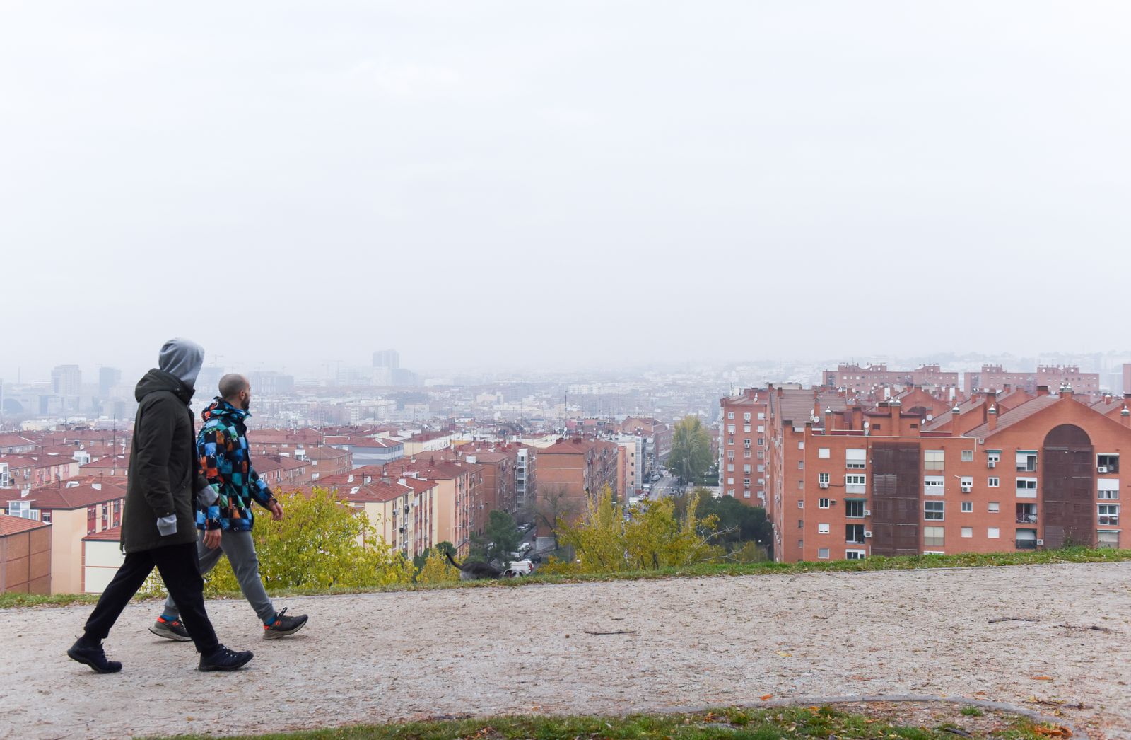 Madrid con niebla