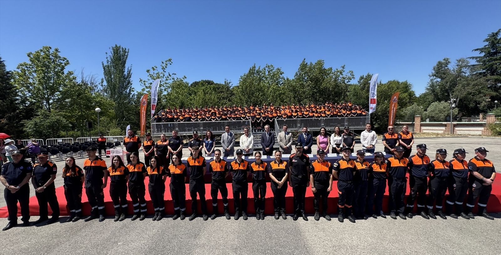 Efectivos de  Protección Civil de la Comunidad de Madrid
