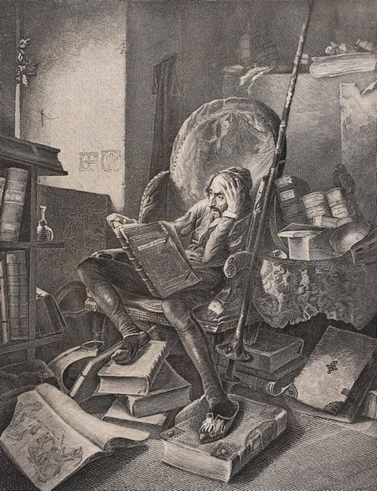 Grabado de El Quijote
