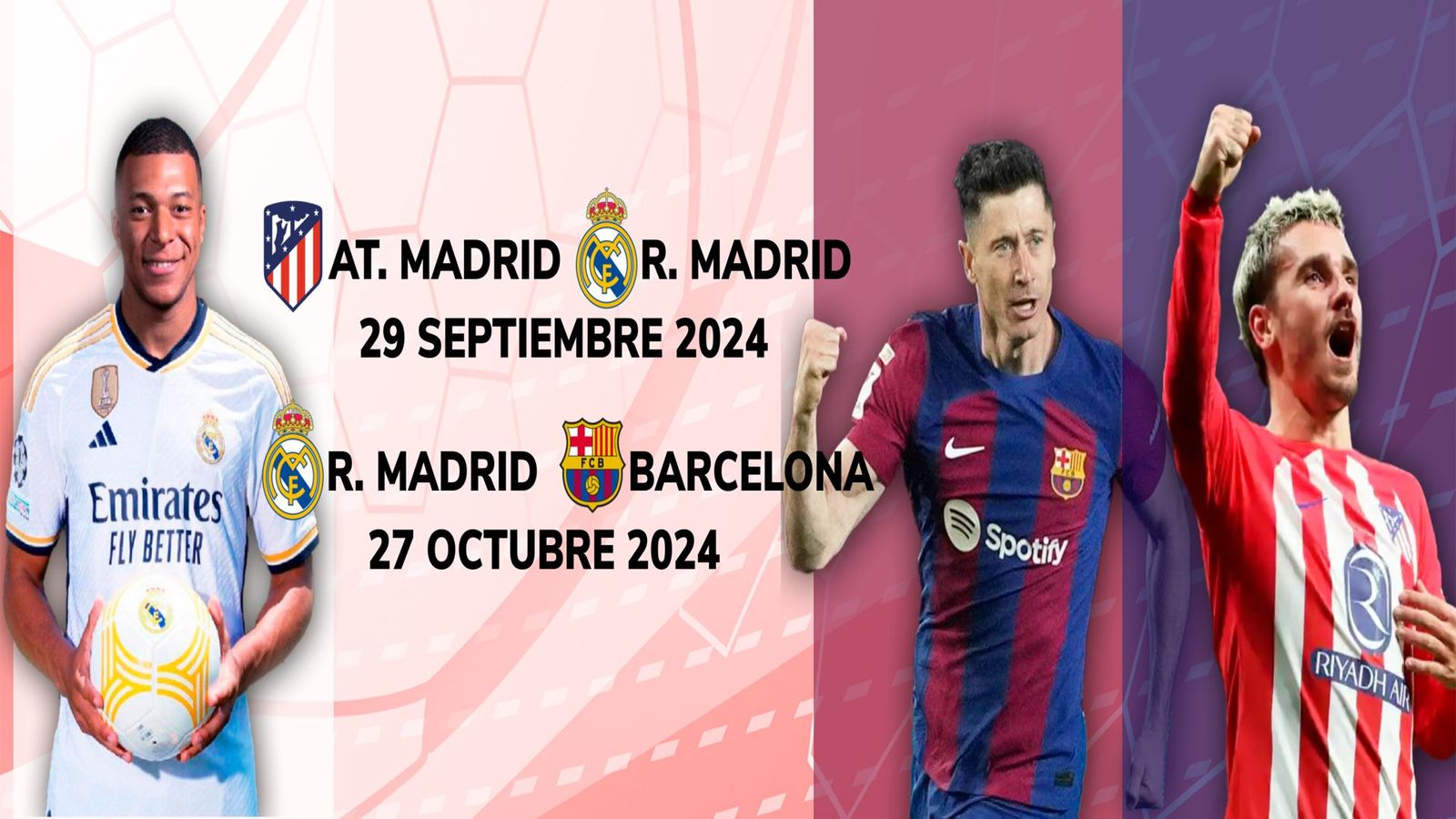 El Real Madrid comenzará la defensa del título en Mallorca, el Atlético en Villarreal